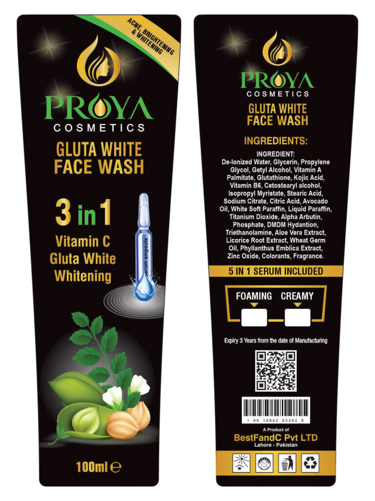 LUNA Gluta White Face Wash 3in1
